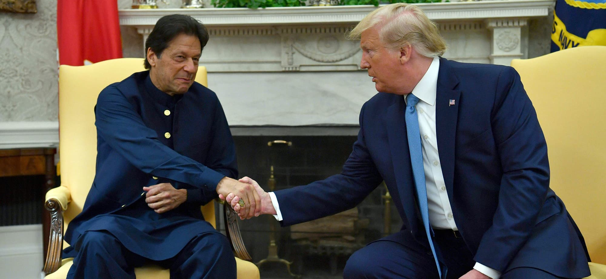 PM Imran Khan with President Trump
